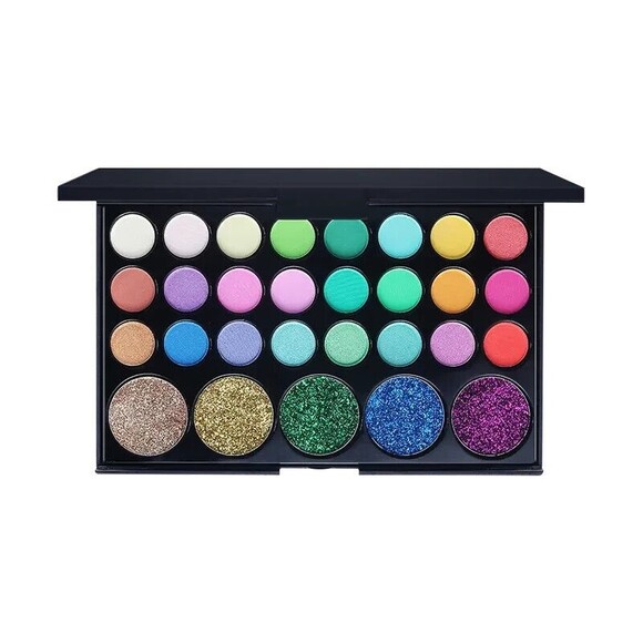 Eye Makeup Pallet 29 Highly Pigmented Colors Matte Shimmer Metallic Eyeshadow - Picture 2 of 3